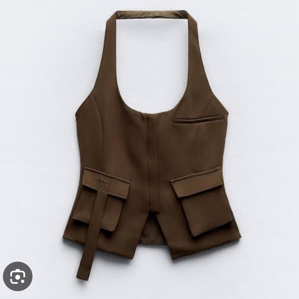 Zara Pocket Halter Vest